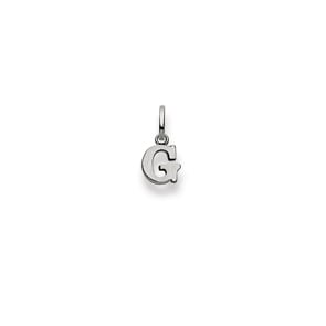 Pendentif or gris 750/18 ct, Lettre G