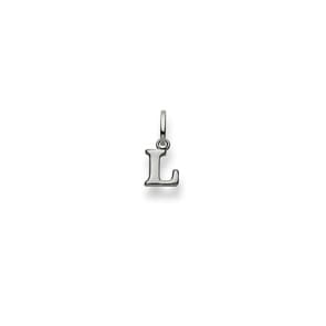 Pendentif or gris 750/18 ct, Lettre L