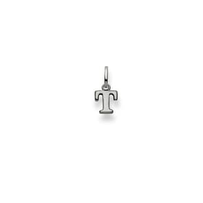 Pendentif or gris 750/18 ct, Lettre T