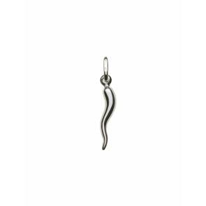 Pendentif or gris 750/18 ct, Cornetti