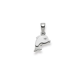 Pendentif or gris 750/18 ct, Dauphin