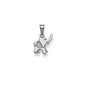 Anhänger 750/18 K Weissgold, Elefant