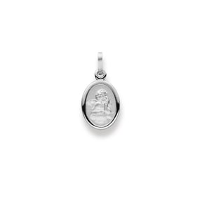 Anhänger 750/18 K Weissgold, Engel