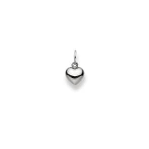 Pendentif or gris 750/18 ct, Cœur