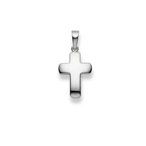 Pendant 750/18 K White Gold, Cross