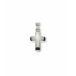 Pendentif or gris 750/18 ct, Croix