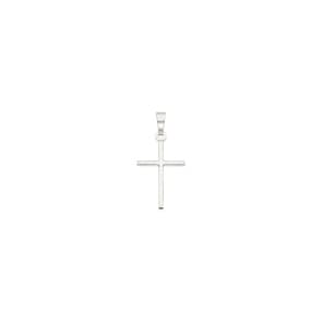 Pendentif or gris 750/18 ct, Croix