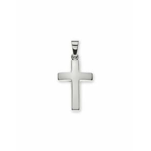 Anhänger 750/18 K Weissgold, Kreuz