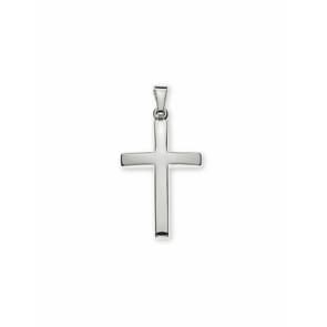 Pendentif or gris 750/18 ct, Croix