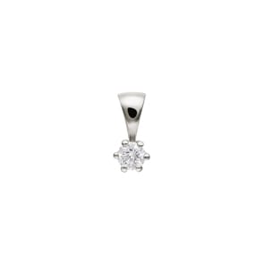 Anhänger 750/18 K Weissgold mit Diamant 0.10ct W/Si