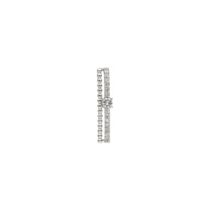 Anhänger 750/18 K Weissgold mit Diamanten 0.12 ct H/si