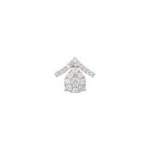 Anhänger 750/18 K Weissgold mit Diamanten 0.25 ct H/si