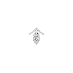 Anhänger 750/18 K Weissgold mit Diamanten 0.25 ct H/si