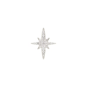 Anhänger 750/18 K Weissgold mit Diamanten 0.33 ct H/si, Stern