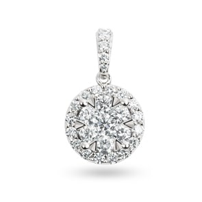 Pendentif or gris 750/18 ct avec diamants 0.75 ct H/si by CHRISTIAN
