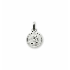 Anhänger 750/18 K Weissgold, Schutzengel