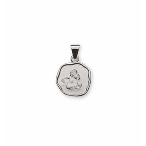 Anhänger 750/18 K Weissgold, Schutzengel