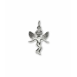 Anhänger 750/18 K Weissgold, Schutzengel