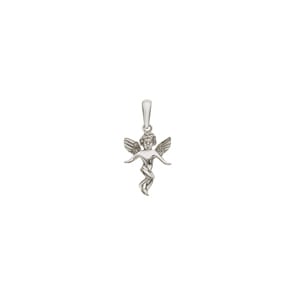 Anhänger 750/18 K Weissgold, Schutzengel