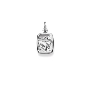 Anhänger 750/18 K Weissgold, Sternzeichen Stier