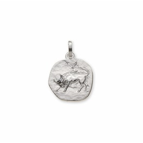 Anhänger 750/18 K Weissgold, Sternzeichen Stier