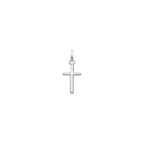 Anhänger 925 Silber rhodiniert 10x14mm, Kreuz