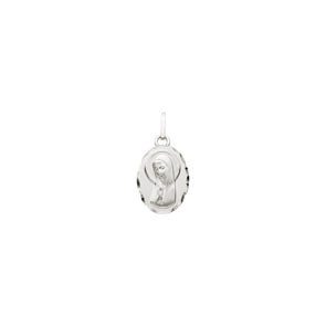 Anhänger 925 Silber rhodiniert 12x16mm, Madonna