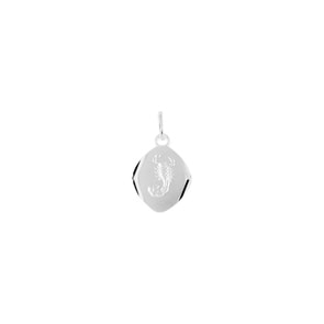 Pendentif Argent 925 rhodié 14x16mm, Signe du zodiaque Scorpion