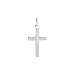 Anhänger 925 Silber rhodiniert 14x23mm, Kreuz