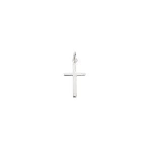 Pendentif Argent 925 rhodié 14x26mm, Croix
