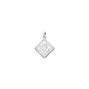 Anhänger 925 Silber rhodiniert 16x16mm, Schutzengel