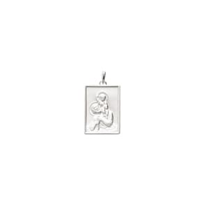 Anhänger 925 Silber rhodiniert 16x23mm, Christophorus