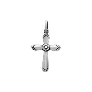 Anhänger 925 Silber rhodiniert 27x35mm, Kreuz