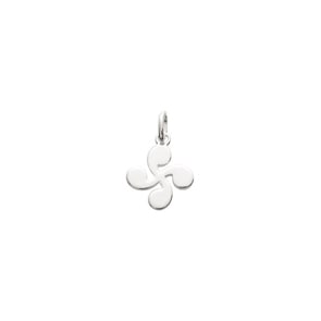 Pendant 925 Silver rhodium-plated, Lauburu