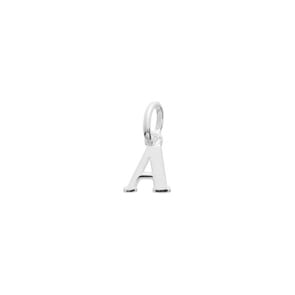 Pendentif Argent 925 rhodié, Lettre A
