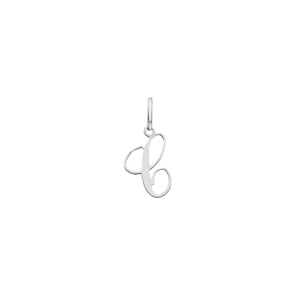 Pendentif Argent 925 rhodié, Lettre C