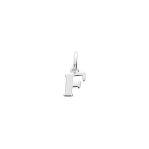 Anhänger 925 Silber rhodiniert, Buchstabe F