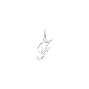 Anhänger 925 Silber rhodiniert, Buchstabe F