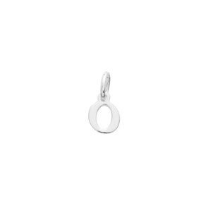 Pendentif Argent 925 rhodié, Lettre O