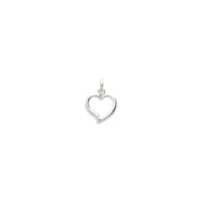 Anhänger 925 Silber rhodiniert, Herz