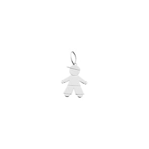 Pendentif Argent 925 rhodié, Garçon