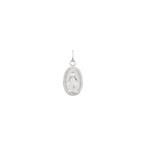 Pendentif Argent 925 rhodié, Vierge miraculeuse
