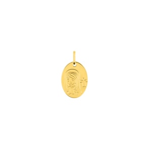 Anhänger oval 375/9 K Gelbgold Jungfrau Maria