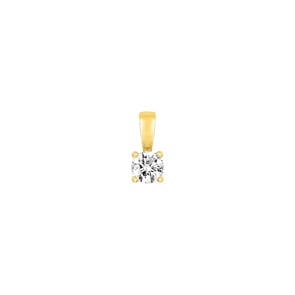 Anhänger Solitär 375/9 K Gelbgold mit Zirkonia 4.7mm