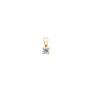 Anhänger Solitär 750/18 K Gelbgold mit Diamant 0.18ct. H/si