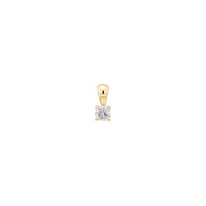 Anhänger Solitär 750/18 K Gelbgold mit Diamant 0.30ct. H/si