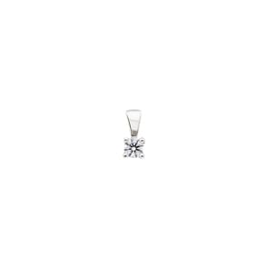 Anhänger Solitär 750/18 K Weissgold mit Diamant 0.18ct. H/si