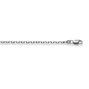 Ankerkette geschliffen 750/18 K Weissgold 2.1mm