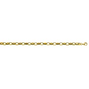 Ankerkette oval halbmassiv 750/18 K Gelbgold 6.0mm