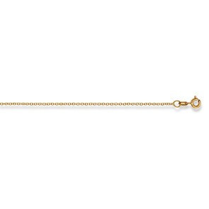 Collier forçat rond or jaune 375/9 ct, 1.5mm